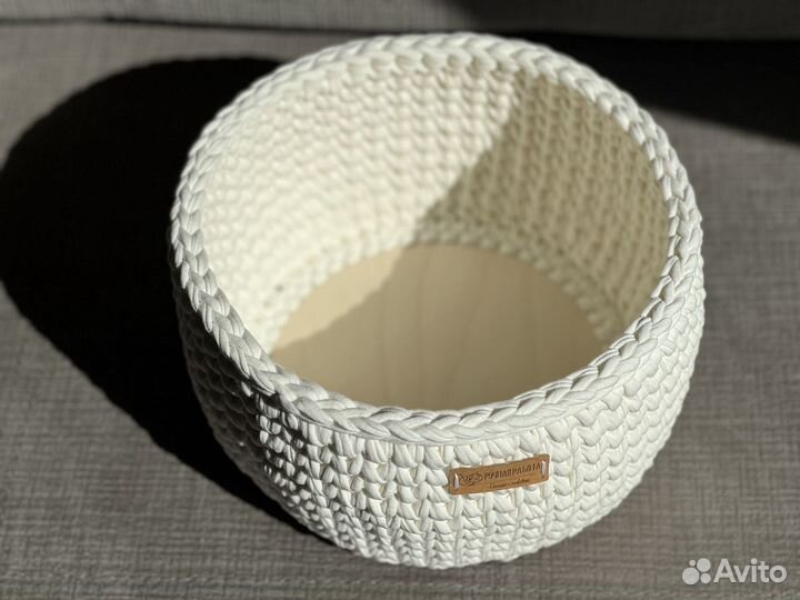 Корзины из трикотажной пряжи