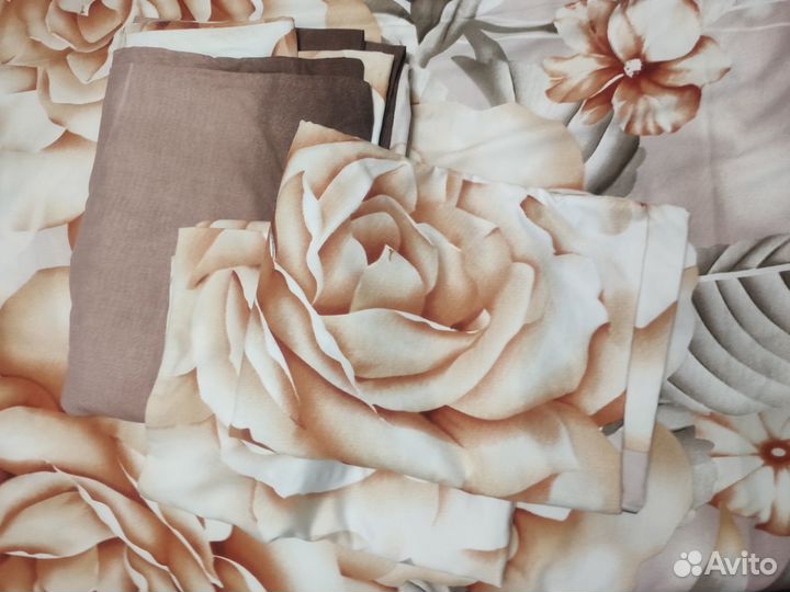 Комплект постельного белья 1.5 сп, хлопковый сатин