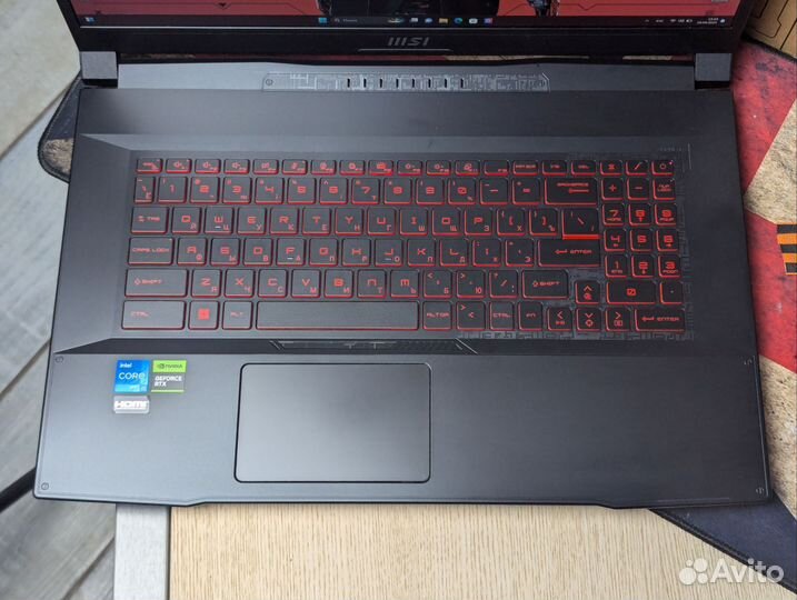 MSI katana GF76 17, 3 RTX 2050 / I5-11260 комплект