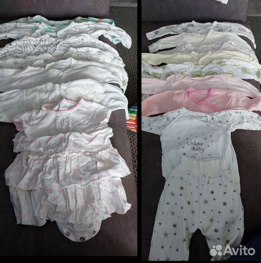 Вещи пакетом на девочку от 0 до 6 месяцев