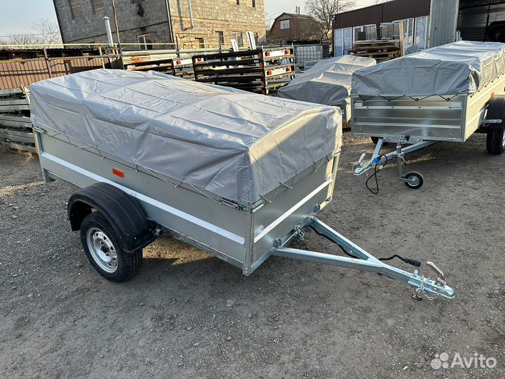 Легковой прицеп 2.2 на 1.3 м высокий борт с тентом