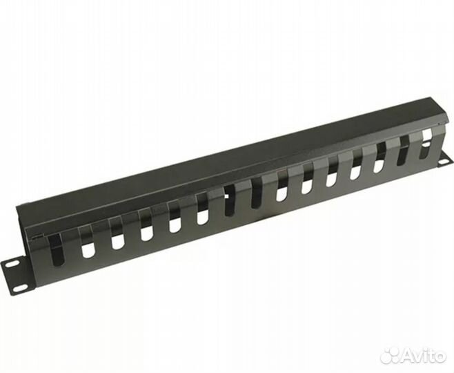 Кабельный органайзер 1U для серверного шкафа 19