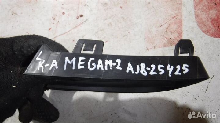 Решетка в бампер левая Renault Megane II 2002-2009