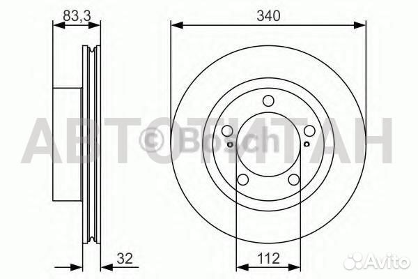 Тормозной диск передний