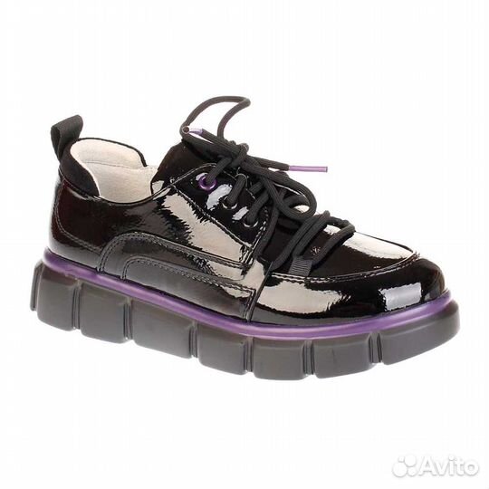 Туфли школьные Kenka TQX 213-91-2 black-violet