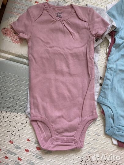 Боди новые для девочки Carters 92 размер 5 штук