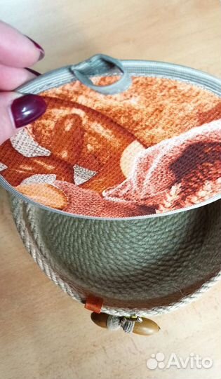 Корзина из джута