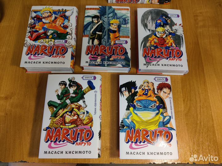 Наруто манга 1-10 том от издательства Азбука