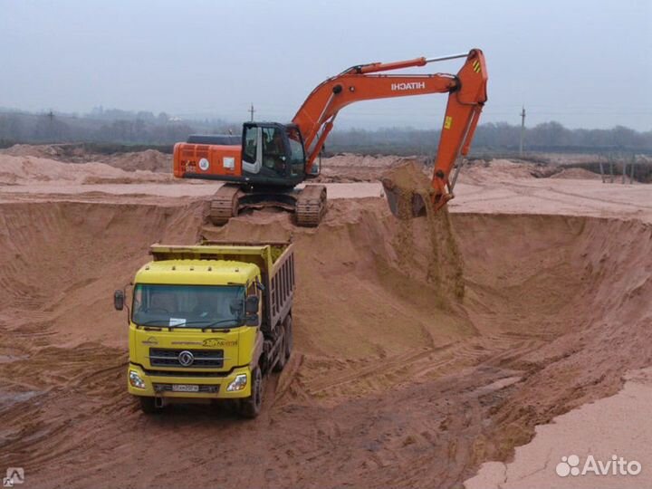 Песок \ Земля строительный оптом от трех кубов