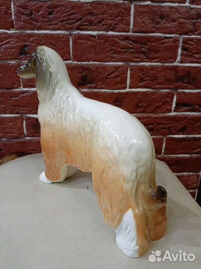 Фарфоровая статуэтка(афганская борзая, лфз)