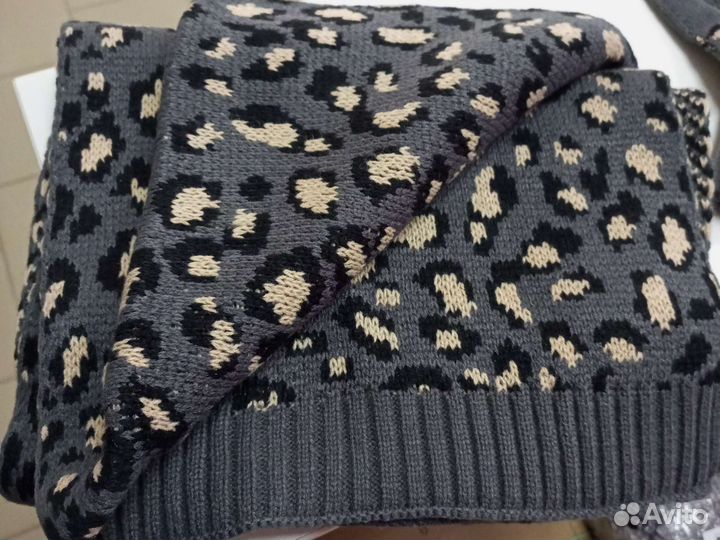 Комплект шапка шарф перчатки