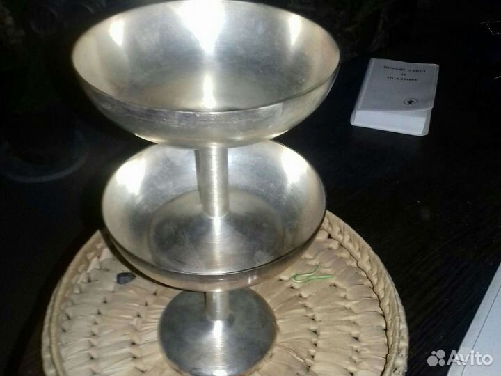 Конфетница-креманка мельхиоровая