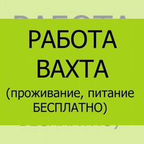 Подсобный рабочий вахта с проживанием питанием