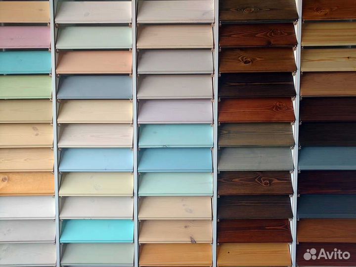 Евровагонка сосна окрашеннаяDF48