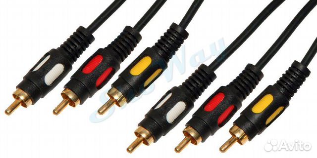 Шнур 3RCA-3RCA gold 1.5 m