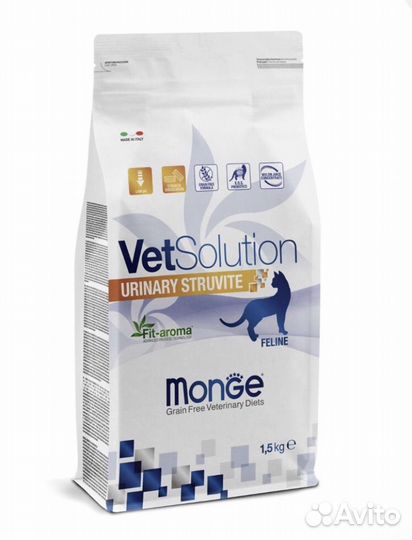 Monge VetSolution Уринари струвит для кошек