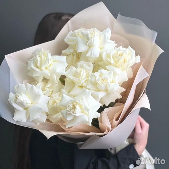 Букет белые розы Playa Blanka