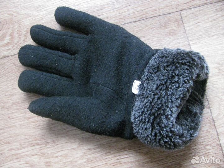 Перчатки на байке и меху, 7-10 лет