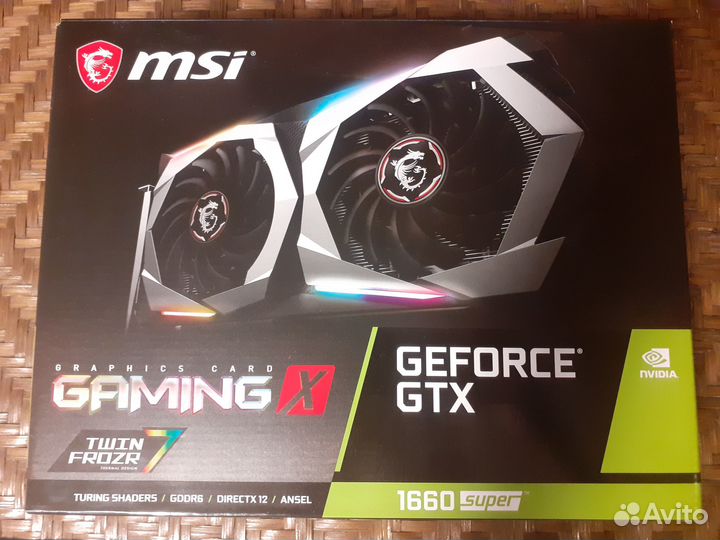MSI GeForce GTX 1660 super Gaming X 6GB