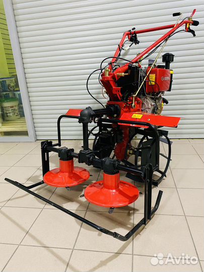 Дизельный мотоблок 9лс+косилка+грунтозацепы