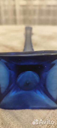 Старинные вазы цветное стекло Берц