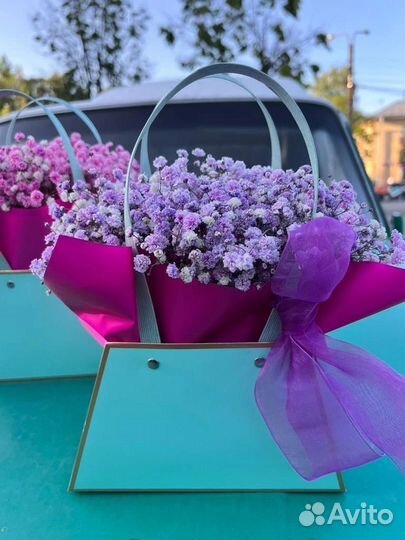 Букет к 1 сентября Гипсофила