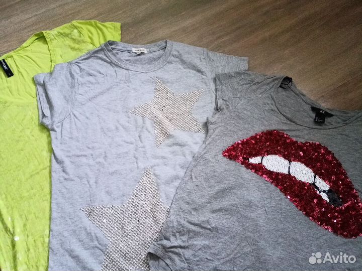 Футболки женские размер 46-48Европа Пакетом (3шт)