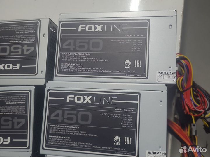 Блок питания 450w Foxline новые