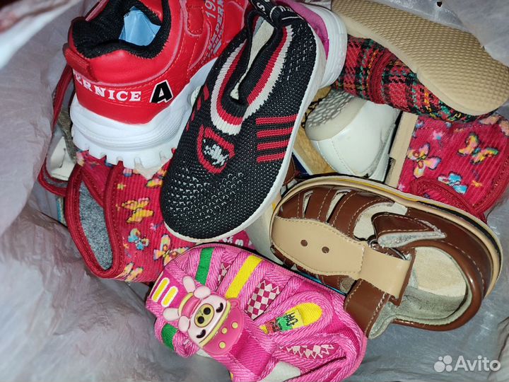 Детская обувь пакетом для девочек