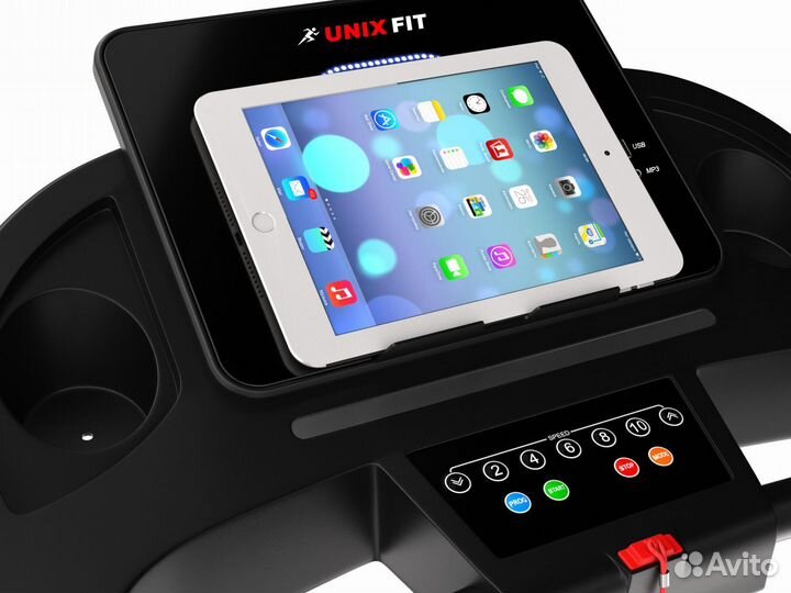 Беговая дорожка Unixfit ST-630R Black + коврик