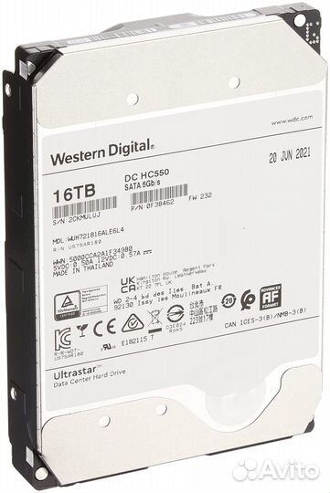 Жесткий Диск Western Digital 0F38462 16TB SATA HDD