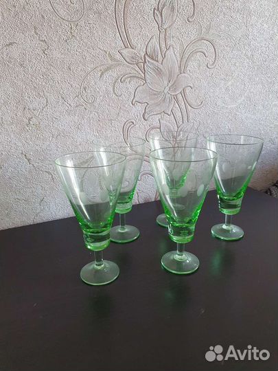 Бокалы цветное стекло СССР