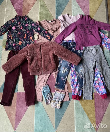 Детские вещи пакетом для девочки 98