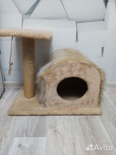 Разные домики с когтеточками