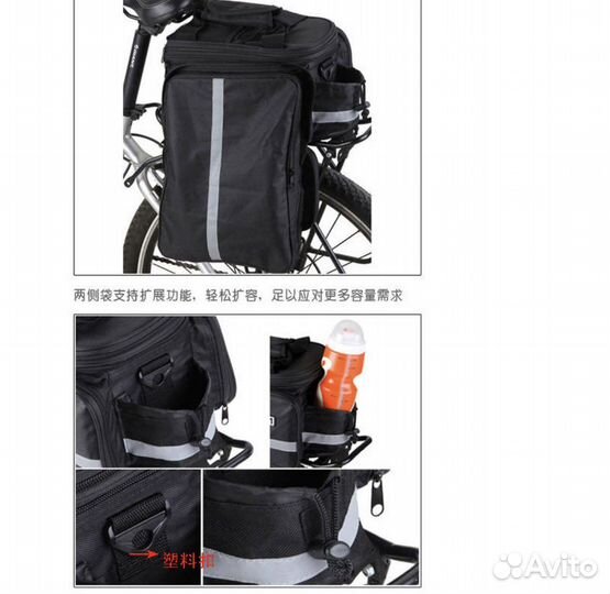 Сумка на багажник велосипеда