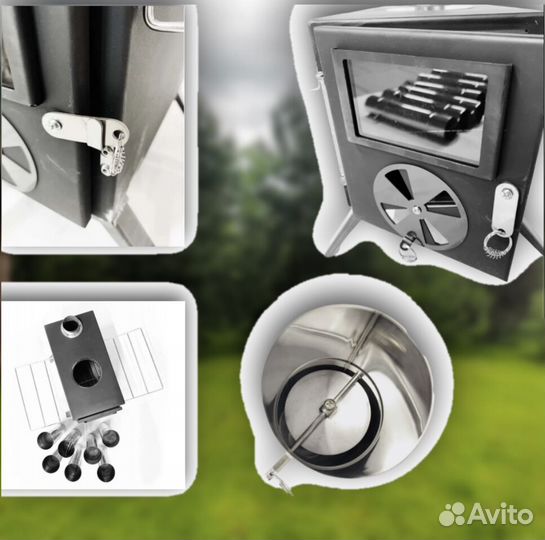 Печь складной железная, походный