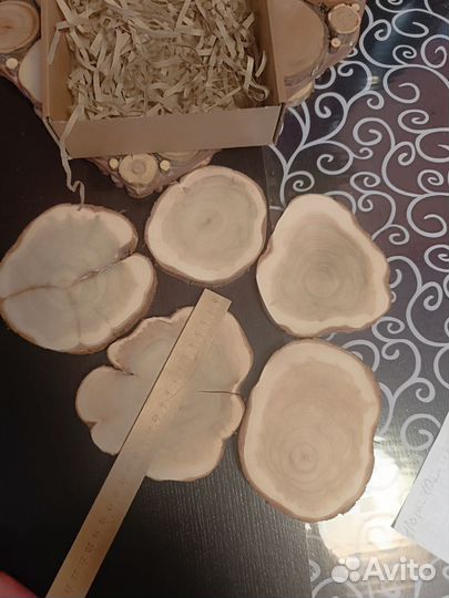 Набор спилов можжевельника для декора и творчества