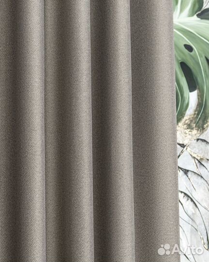 Шторы рогожка Орфей Умбра