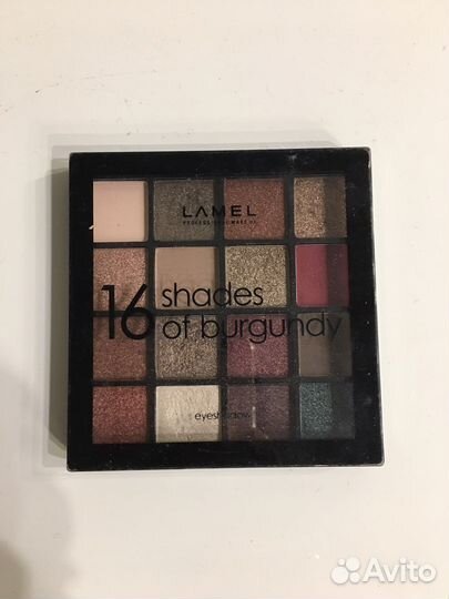 Тени для век lamel professional 16 shades