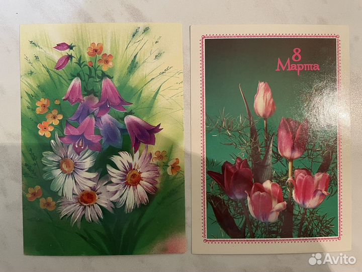 Открытки времен СССР с 8 марта