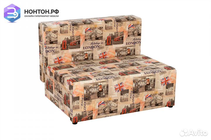 Диван еврокнижка Умка бежево-коричневый