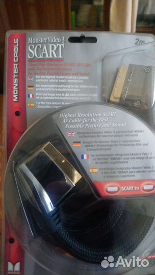 Кабель класса Hi end, Monster cable video scart