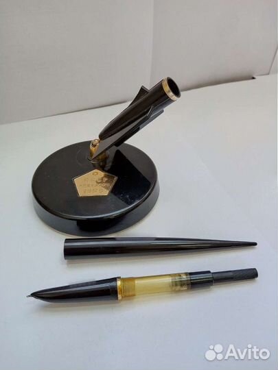 Настольный прибор СССР перьевая ручка карболит мра