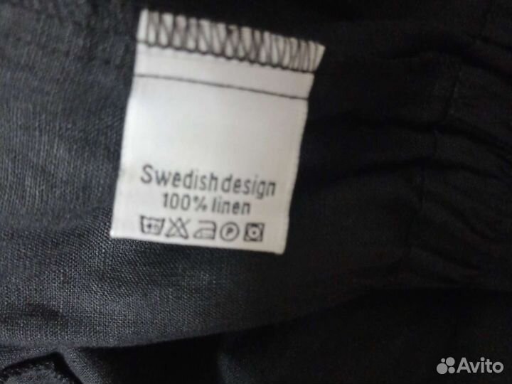 Юбка дизайнерская чистый мягкий лён