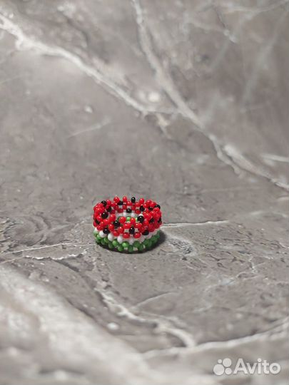 Кольцо из бисера