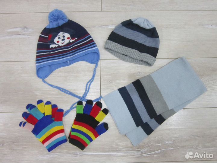 Шапки зимние и демисезонные от 0 до 7 лет