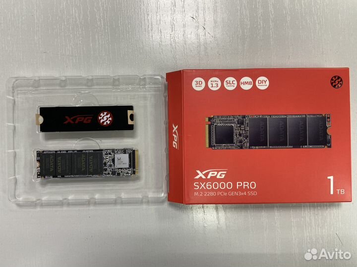 SSD накопитель adata XPG SX6000 Pro M.2 2280 1 тб