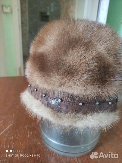 Шапка норковая женская
