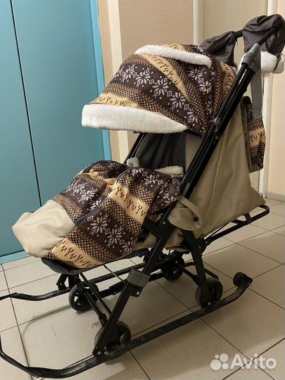 Санки коляска Ника galaxy