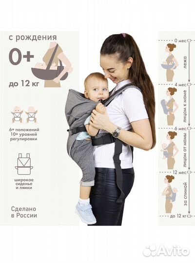 Кенгуру Рюкзак-переноска для новорожденных детей